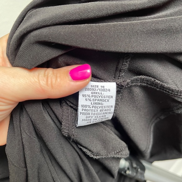 Jackie Jon New York Vintage Black Dress plus size - Picture 5 of 9